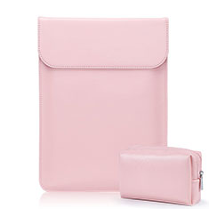 Sleeve Velvet Bag Leather Case Pocket L02 for Samsung Galaxy Book Flex 13.3 NP930QCG Pink