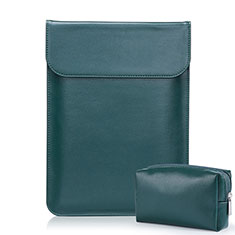 Sleeve Velvet Bag Leather Case Pocket L02 for Samsung Galaxy Book Flex 15.6 NP950QCG Midnight Green