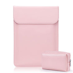 Sleeve Velvet Bag Leather Case Pocket L02 for Samsung Galaxy Book Flex 15.6 NP950QCG Pink