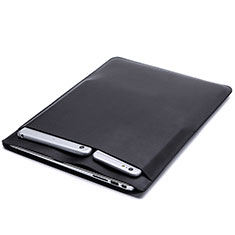 Sleeve Velvet Bag Leather Case Pocket L02 for Samsung Galaxy Book S 13.3 SM-W767 Black