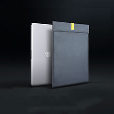 Sleeve Velvet Bag Leather Case Pocket L03 for Apple MacBook Air 13 inch Black