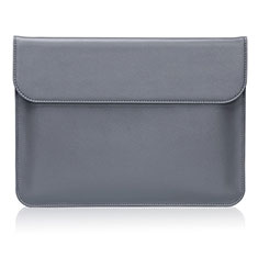 Sleeve Velvet Bag Leather Case Pocket L03 for Huawei Matebook X Pro (2020) 13.9 Gray