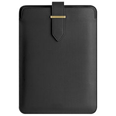Sleeve Velvet Bag Leather Case Pocket L04 for Apple MacBook 12 inch Black