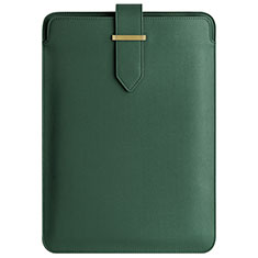 Sleeve Velvet Bag Leather Case Pocket L04 for Apple MacBook Air 13.3 inch (2018) Green