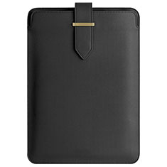 Sleeve Velvet Bag Leather Case Pocket L04 for Apple MacBook Air 13 inch Black