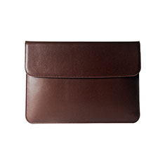 Sleeve Velvet Bag Leather Case Pocket L05 for Apple MacBook Air 11 inch Brown