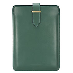 Sleeve Velvet Bag Leather Case Pocket L06 for Huawei Matebook X Pro (2020) 13.9 Green