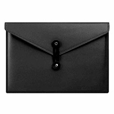 Sleeve Velvet Bag Leather Case Pocket L08 for Apple MacBook Pro 13 inch Black