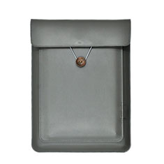 Sleeve Velvet Bag Leather Case Pocket L09 for Apple MacBook Air 13.3 inch (2018) Gray
