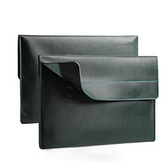 Sleeve Velvet Bag Leather Case Pocket L11 for Apple MacBook Air 13.3 inch (2018) Green