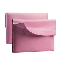 Sleeve Velvet Bag Leather Case Pocket L11 for Apple MacBook Air 13 inch (2020) Pink
