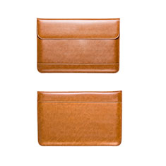Sleeve Velvet Bag Leather Case Pocket L14 for Apple MacBook Air 13.3 inch (2018) Brown