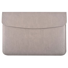 Sleeve Velvet Bag Leather Case Pocket L15 for Apple MacBook Air 13.3 inch (2018) Gray