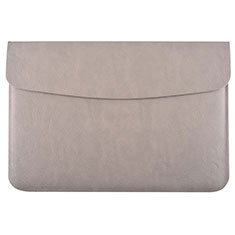 Sleeve Velvet Bag Leather Case Pocket L15 for Apple MacBook Pro 15 inch Gray