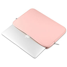 Sleeve Velvet Bag Leather Case Pocket L16 for Apple MacBook Air 13.3 inch (2018) Pink