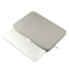 Sleeve Velvet Bag Leather Case Pocket L16 for Apple MacBook Air 13 inch Gray