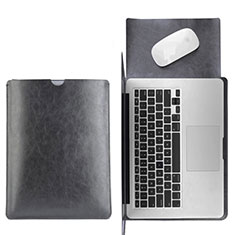 Sleeve Velvet Bag Leather Case Pocket L17 for Apple MacBook 12 inch Black