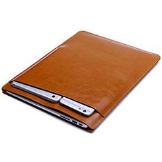 Sleeve Velvet Bag Leather Case Pocket L20 for Apple MacBook Air 13 inch (2020) Orange