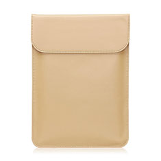Sleeve Velvet Bag Leather Case Pocket L21 for Apple MacBook Pro 15 inch Gold