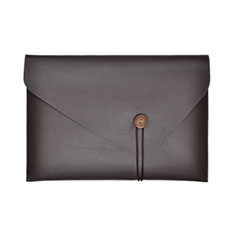 Sleeve Velvet Bag Leather Case Pocket L22 for Apple MacBook 12 inch Brown