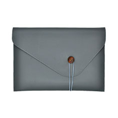 Sleeve Velvet Bag Leather Case Pocket L22 for Apple MacBook 12 inch Gray