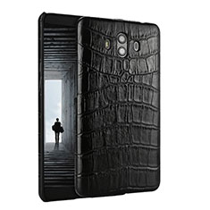 Soft Luxury Crocodile Leather Snap On Case for Huawei Mate 10 Black