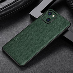 Soft Luxury Leather Snap On Case Cover A04 for Apple iPhone 14 Plus Green