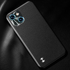 Soft Luxury Leather Snap On Case Cover A05 for Apple iPhone 14 Black