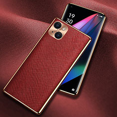 Soft Luxury Leather Snap On Case Cover A06 for Apple iPhone 13 Red