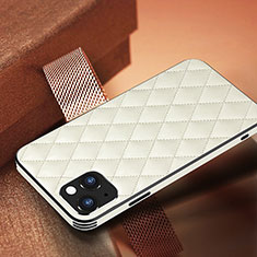 Soft Luxury Leather Snap On Case Cover A07 for Apple iPhone 13 White