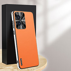 Soft Luxury Leather Snap On Case Cover AT1 for Huawei Honor 100 5G Orange
