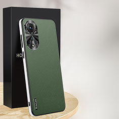 Soft Luxury Leather Snap On Case Cover AT1 for Huawei Honor 50 5G Green