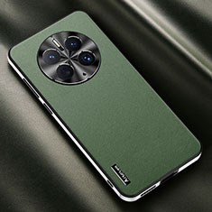 Soft Luxury Leather Snap On Case Cover AT1 for Huawei Mate 50 Green