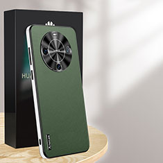 Soft Luxury Leather Snap On Case Cover AT1 for Huawei Mate 60 Green