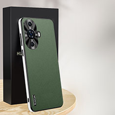 Soft Luxury Leather Snap On Case Cover AT1 for Huawei Nova 11 Pro Green