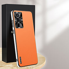 Soft Luxury Leather Snap On Case Cover AT1 for Xiaomi Redmi K60 5G Orange