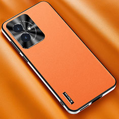 Soft Luxury Leather Snap On Case Cover AT2 for Huawei Honor 100 5G Orange