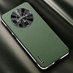 Soft Luxury Leather Snap On Case Cover AT2 for Huawei Mate 60 Pro Green