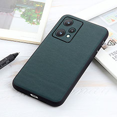 Soft Luxury Leather Snap On Case Cover B01H for Realme 9 5G Green