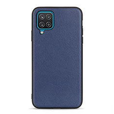 Soft Luxury Leather Snap On Case Cover B01H for Samsung Galaxy A12 Nacho Blue