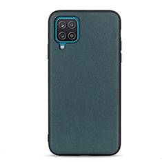Soft Luxury Leather Snap On Case Cover B01H for Samsung Galaxy A12 Nacho Green