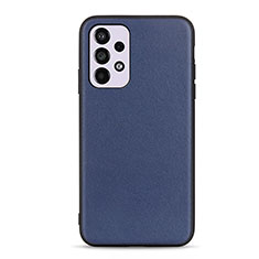 Soft Luxury Leather Snap On Case Cover B01H for Samsung Galaxy A33 5G Blue