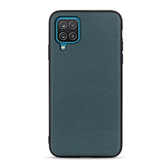 Soft Luxury Leather Snap On Case Cover B01H for Samsung Galaxy F12 Green
