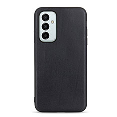 Soft Luxury Leather Snap On Case Cover B01H for Samsung Galaxy M23 5G Black