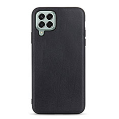 Soft Luxury Leather Snap On Case Cover B01H for Samsung Galaxy M33 5G Black