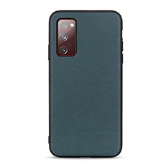 Soft Luxury Leather Snap On Case Cover B01H for Samsung Galaxy S20 FE (2022) 5G Green