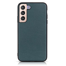 Soft Luxury Leather Snap On Case Cover B01H for Samsung Galaxy S21 Plus 5G Green