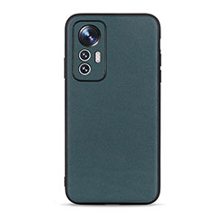 Soft Luxury Leather Snap On Case Cover B01H for Xiaomi Mi 12 Lite 5G Green