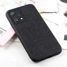 Soft Luxury Leather Snap On Case Cover B03H for Realme 9 5G Black