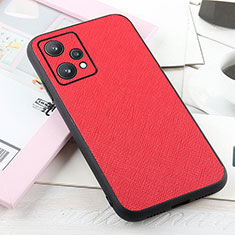 Soft Luxury Leather Snap On Case Cover B03H for Realme 9 5G Red